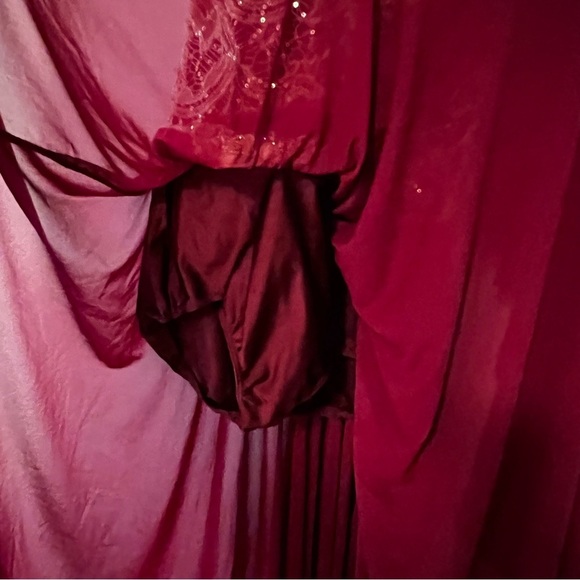 Revolution Girls Costume Dance Ice skating dress burgundy small adult size - Picture 10 of 16